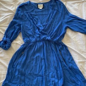 ANTHROPLOGIE blue Mauve short dress